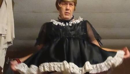 BLAKK AND WHITE SISSY DRESS