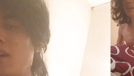 Fuck and drink own cum, horny twink moaning, eye rolling, loud orgasm, face smiling