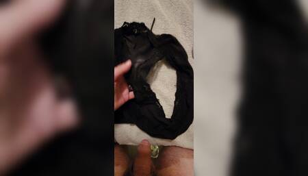 Black dirty panties