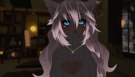 Reading lewd stories in vr and pleasuring my self in real life