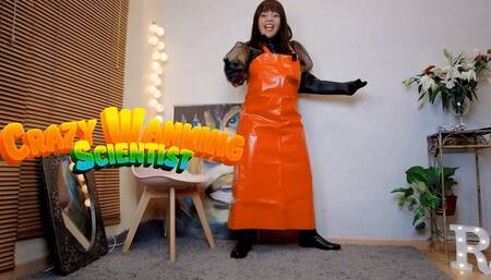 Crazy wanking scientist: fiil up the glass