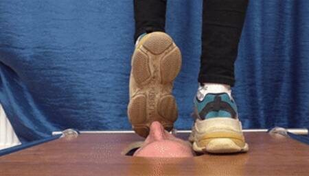 Floor-face trampled under dusty balenciaga sneakers (part 2 of 2), flo569x 1080p