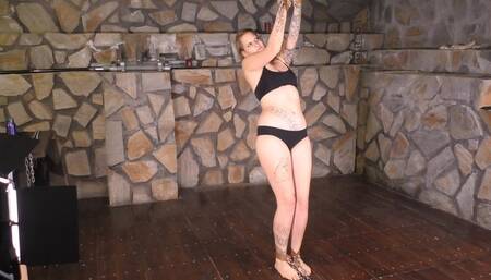 Heavy Chains - Summerspecial - Rija Mae chained from the ceiling (wmv)