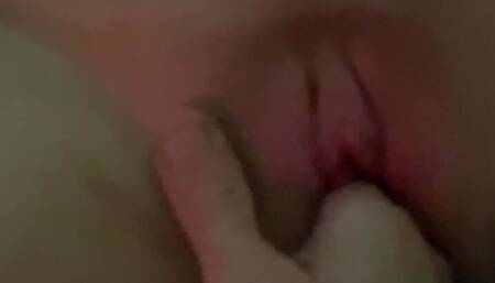 Almost fisting dripping wet pussy