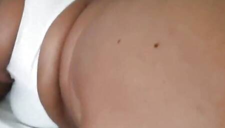 big ass black amateur ebony bbw takes a bbc and gets a big loads shot on her ass