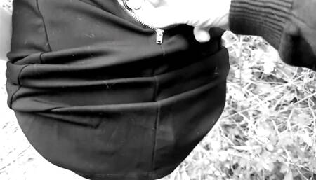 Kinktober Day 27 - Exhibition Kink - Topless Tied up and Hooked Blowjob in Public: Bdsmlovers91