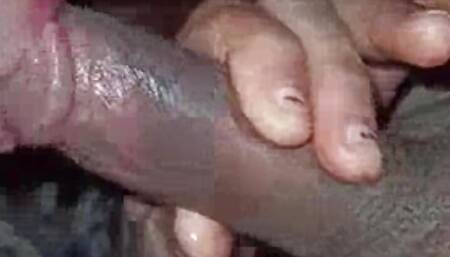 Desi hot sweet aunty play and handjob with my cock