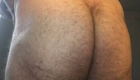 Cbtluvr Ass Fuck with big dildo, separated balls  ball stretch, and huge load cumshot