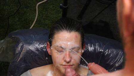 Homemade fake cum bukkake compilation