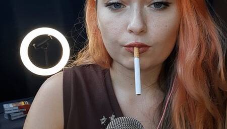 Smoking sounds with a professional mic No talking 2