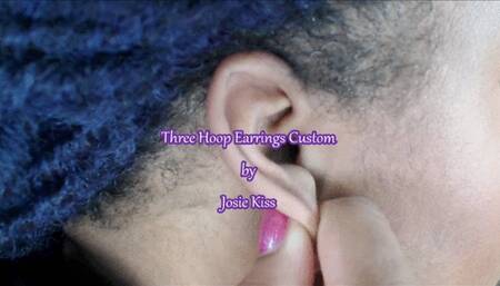 Three Hoop Earrings Try On Custom Standard WMV