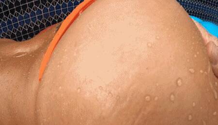 Oiled Ass up on Raft continued