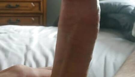 Rubbing my Big Cock