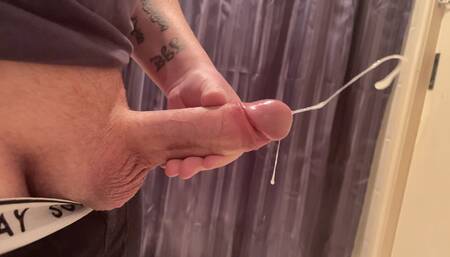 Solo masturbate shooting big ropes of cum! + Slow motion