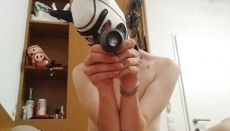 Puppy Girl wears a Tunnel Plug and makes sure she needs her Diapers