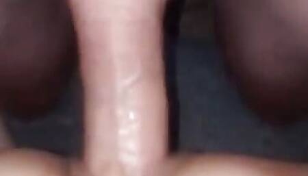 His huge cock punishes my pussy