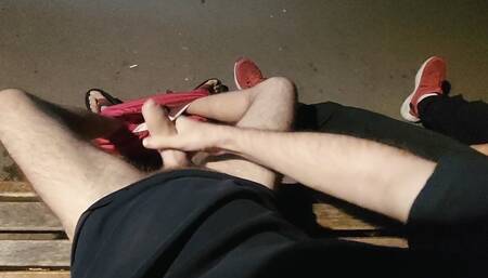 Risky PUBLIC park WANKERS