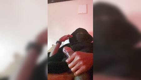 Spun AF n Jerking to lesbian porn