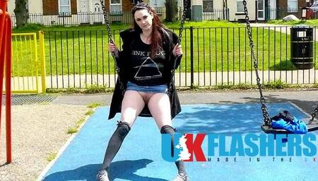 Solo female smut with insatiable Indigo from Uk-Flashers