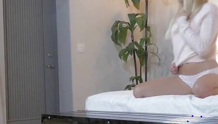 Blonde Blake Eden Passionately Pet her Pussy