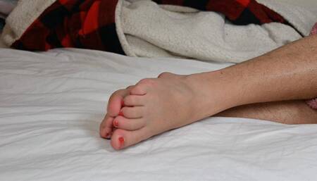 Dylan gets comfy for foot worship (720)