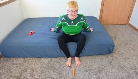 Dylan foot plays with a toy (1080)