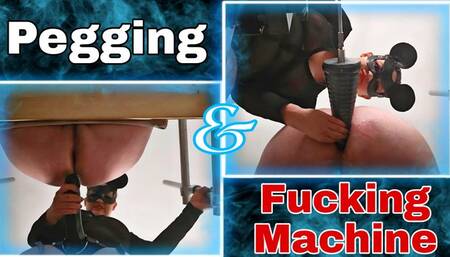 Spanked, Pegged & then left on the Fucking Machine! Femdom Female Domination