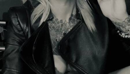 Leather Jacket before bed