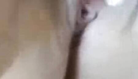 My desi indian girlfriend licking pussy