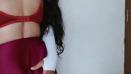 Bhabi boobs pressed by devar