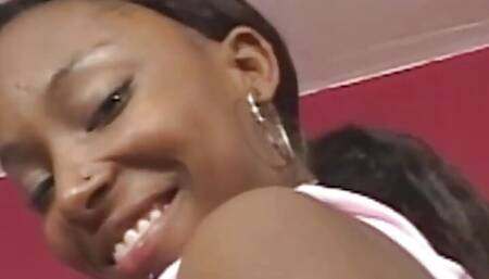 Honey Dip Uses the Vibrator on Her Black Clit Before Riding His Thick White Meat