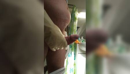 Gloves Fuck Cum