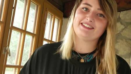 Aspiring accountant, Davina first goes through a porn casting