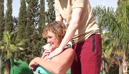 AuntJudysXXX - Busty Mature Cougar Mrs. Molly Fucks the Pool Boy