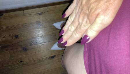 Purple dress Purple nails