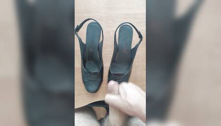 Cum in moms brand new sandals. part 2