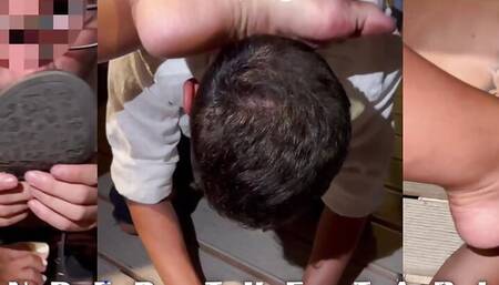 Public Humiliation Under the Table at the Restaurant