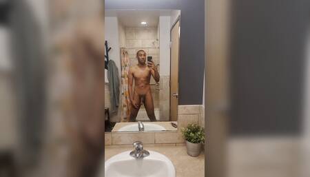 Miguel Brown Fully Naked at the gym looking good