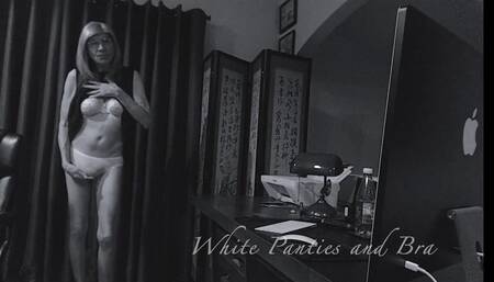 AZ_Michelle: White Panties and Bra (short)