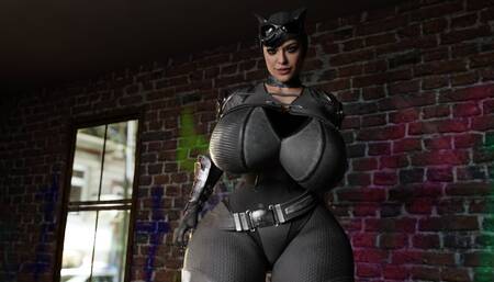 Cat Woman get a big dick in her ass