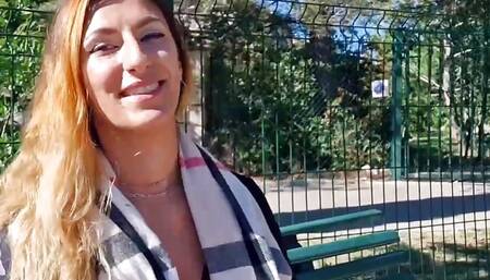 Stella, insatiable brunette, fucks a guy with her girlfriends