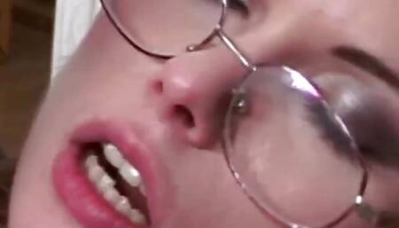 Nasty nympho lady fucked and facialized