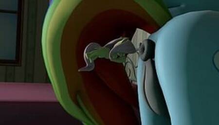 SFM Rainbow Dash Anal Vores Fluttershy While Twilight Licks Her Asshole 3d