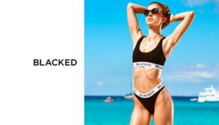 Lusty babe Emelie Crystal screwed by two black men