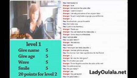 LadyOulala Playing Omegle SexGame