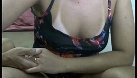 couple having fun, husband watching his wife with other man´s on webcam, she like to see big cock and humiliate your cuckold husband