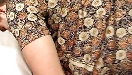 Horny brunette chick from France enjoys a hard ass bang