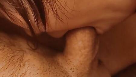 Japanese 18 year old Tinder date girl licked big dick at hotel room Interracial blowjob compilaton