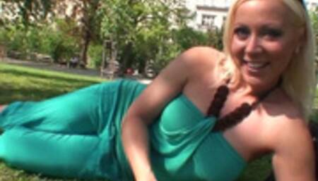 Innocent czech girl at park is seduced for fuck