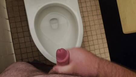 Jerking off in the restroom stall between classes